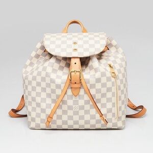 REAL LOUIS VUITTON Checkered Backpack Purse | LV | Authentic | Sperone D Azur